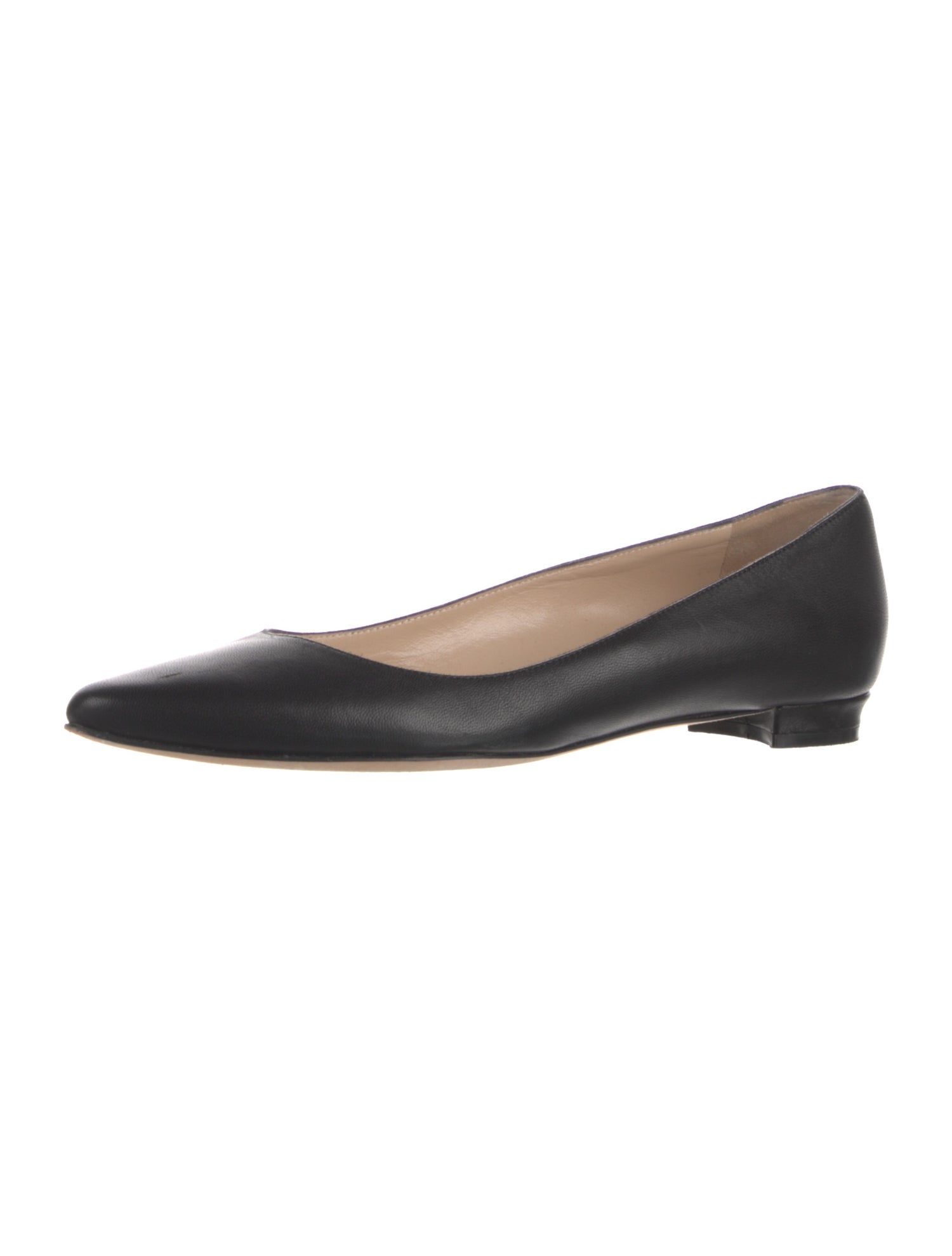 Manolo Blahnik Leather Ballet Flats